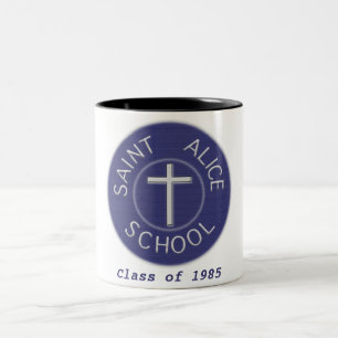 Individuell gestaltbare St. Alice School Tradition Zweifarbige Tasse