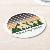 Individuell gestaltbare Straßenfahrt Grünwald Natu Runder Pappuntersetzer (Angewinkelt)