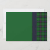 Individuell gestaltbare Tartan Celtic Wedding Einl Einladung (Rückseite)