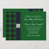 Individuell gestaltbare Tartan Celtic Wedding Einl Einladung (Vorne/Hinten)