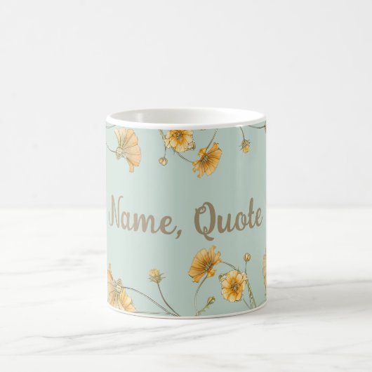 Individuell gestaltbare Tasse des Blumencoffee Tee (Mittel)