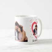 Individuell gestaltbare Valentinstag-Tasse - Unser Kaffeetasse (VorderseiteRechts)