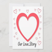 Individuell gestaltbare Valentintagskarte - Unsere Feiertagskarte (Rückseite)