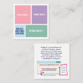 Individuell gestaltbare Visitenkarte für Werbezwec (Vorne/Hinten)