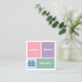 Individuell gestaltbare Visitenkarte für Werbezwec (Stehend Vorderseite)