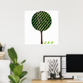 Individuell gestaltbare Vogelbaum-Bauweise Poster (Heimbüro)