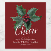 Individuell gestaltbare Weinetiketten mit Elegant Weinetikett (Einzelnes Label)