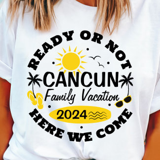 Individuell gestaltbarer Cancun Family Vacation T T-Shirt