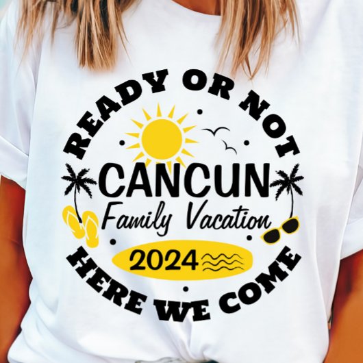 Individuell gestaltbarer Cancun Family Vacation T T-Shirt