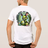 individuell gestaltbarer Frustrationsbär mit Ei, Tri-Blend Shirt (Rückseite)