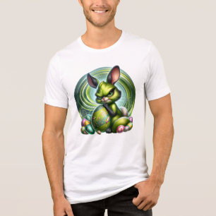 individuell gestaltbarer Frustrationsbär mit Ei, Tri-Blend Shirt