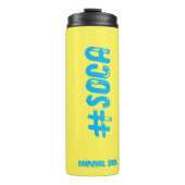 Individuell gestaltbarer karibischer Karneval-Them Thermosbecher (Vorderseite)