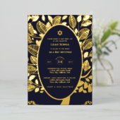 Individuell gestaltbares Bat Bar Mitzvah Event, el Folieneinladung (Stehend vorne)