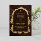 Individuell gestaltbares Bat Bar Mitzvah Event, el Folieneinladung (Stehend vorne)