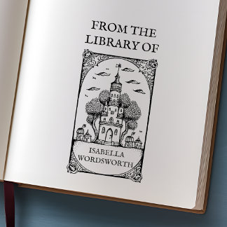 Individuell gestaltbares Buchzeichen der Märchenbu Gummistempel