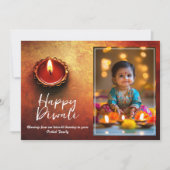 Individuell gestaltbares Festival der Lichter und Einladung (Vorderseite)