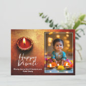 Individuell gestaltbares Festival der Lichter und  Einladung (Stehend Vorderseite)