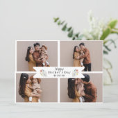 Individuell gestaltbares Foto zum Muttertag Feiertagskarte (Stehend Vorderseite)