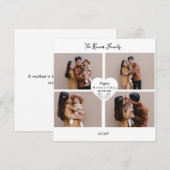 Individuell gestaltbares Foto zum Muttertag Feiertagskarte (Vorne/Hinten)