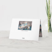 Individuell gestaltbares Funny Hospital Bleibe sic Karte (Rückseite)