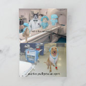 Individuell gestaltbares Funny Hospital Bleibe sic Karte (Innenseite)