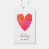 Individuell gestaltbares Herz Denken Sie an Gift T Geschenkanhänger (Vorderseite)