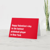 Individuell gestaltbares Pickleball 💘 Valentinsta Karte (Vorderseite)