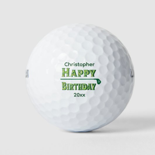 Individuell gestalten Sie Ihren eigenen Golfer Geb Golfball (Vorderseite)