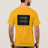Individuell gestaltete Add-Logos für Unternehmen T-Shirt (Rückseite)