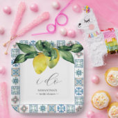 Individuell gestaltete Amalfi Coast Brautparty Pap Pappteller (Party)