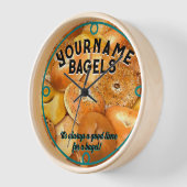 Individuell gestaltete Bagels Business-Deko Uhr (Winkel)