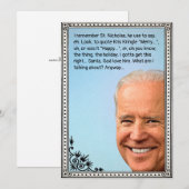 Individuell gestaltete Biden Holiday Card Feiertagskarte (Vorne/Hinten)
