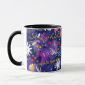 Individuell gestaltete Boho-Chic-Tasse mit Winterd Tasse (Links)
