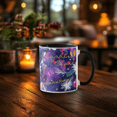 Individuell gestaltete Boho-Chic-Tasse mit Winterd Tasse