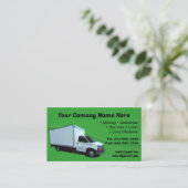 Individuell gestaltete Box Truck Business Card Visitenkarte (Stehend Vorderseite)