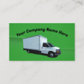 Individuell gestaltete Box Truck Business Card Visitenkarte (Rückseite)