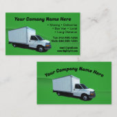 Individuell gestaltete Box Truck Business Card Visitenkarte (Vorne/Hinten)