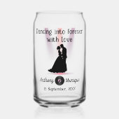 Individuell gestaltete Diskothek Dosenglas (Vorderseite)