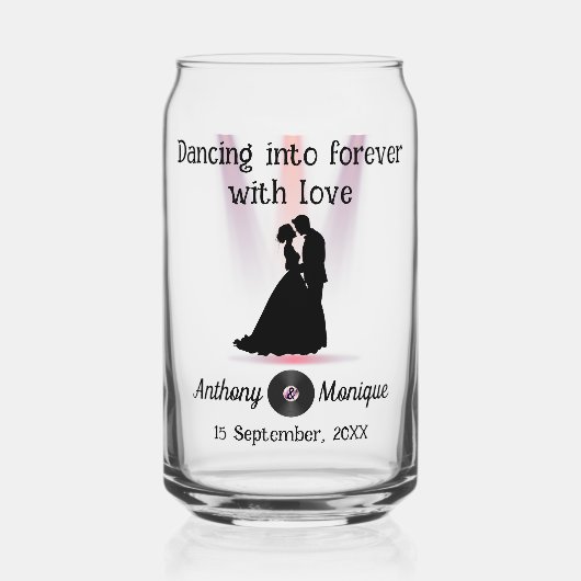 Individuell gestaltete Diskothek Dosenglas (Vorderseite)