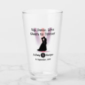 Individuell gestaltete Diskothek Glas (Vorderseite)