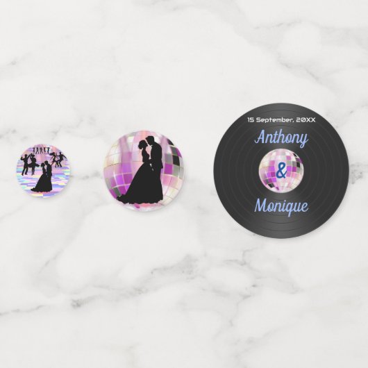 Individuell gestaltete Diskothek Konfetti (Vorderseiten)