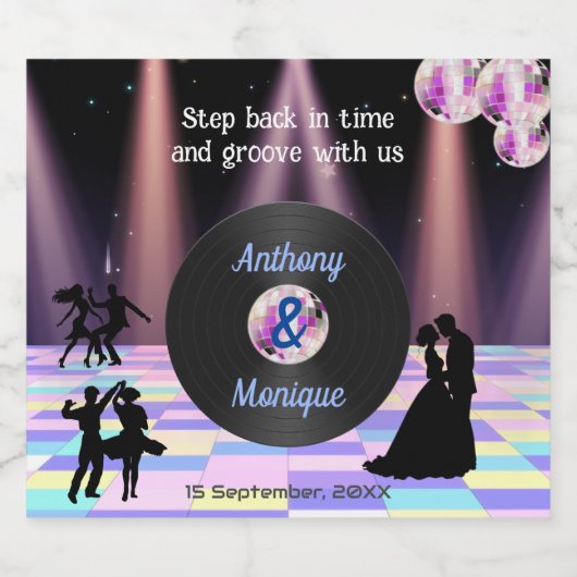 Individuell gestaltete Diskothek Schaumweinetikett (Einzelnes Label)