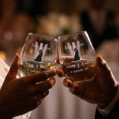 Individuell gestaltete Diskothek Weinglas Ohne Stiel