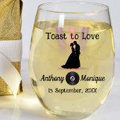 Individuell gestaltete Diskothek Weinglas Ohne Stiel