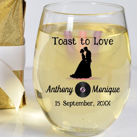 Individuell gestaltete Diskothek Weinglas Ohne Stiel