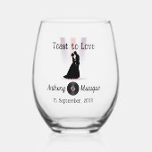 Individuell gestaltete Diskothek Weinglas Ohne Stiel (Vorderseite)