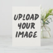 Individuell gestaltete Einladung laden Sie Ihr Bil (Stehend Vorderseite)