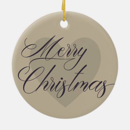 Individuell gestaltete Erste Verheiratete Weihnach Keramik Ornament (Hinten)