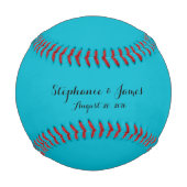 Individuell gestaltete farbenfrohe Hochzeiten Baseball (Vorderseite)