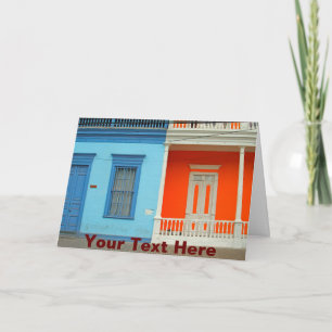 Individuell gestaltete, farbenfrohe Iquique Street Karte